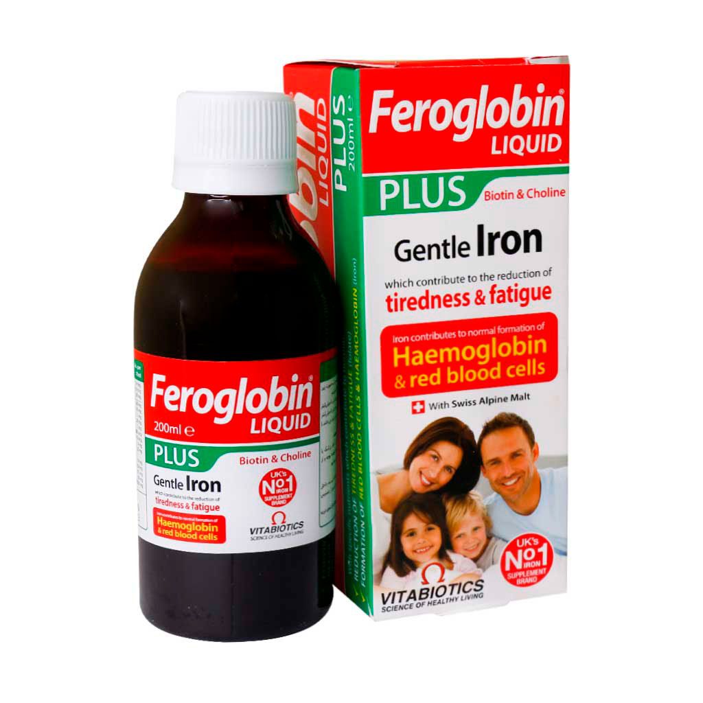 Vitabiotics-Feroglobin-Plus-Liquid-1 شربت فروگلوبین پلاس ویتابیوتیکس