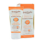 فلوئید ضد آفتاب فیزیکال سان سیف SPF50 مناسب پوست ‌های حساس